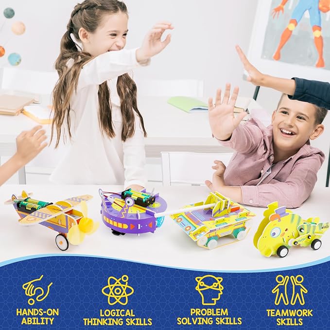 STEM Kits for Kids Age 8-10, STEM Toys for Boys Age 8-12, Science Experiments Robotics Engineering Projects Crafts Robot Building Activities for 6 7 8 9 10 11 12 13 14 Year Old Boys