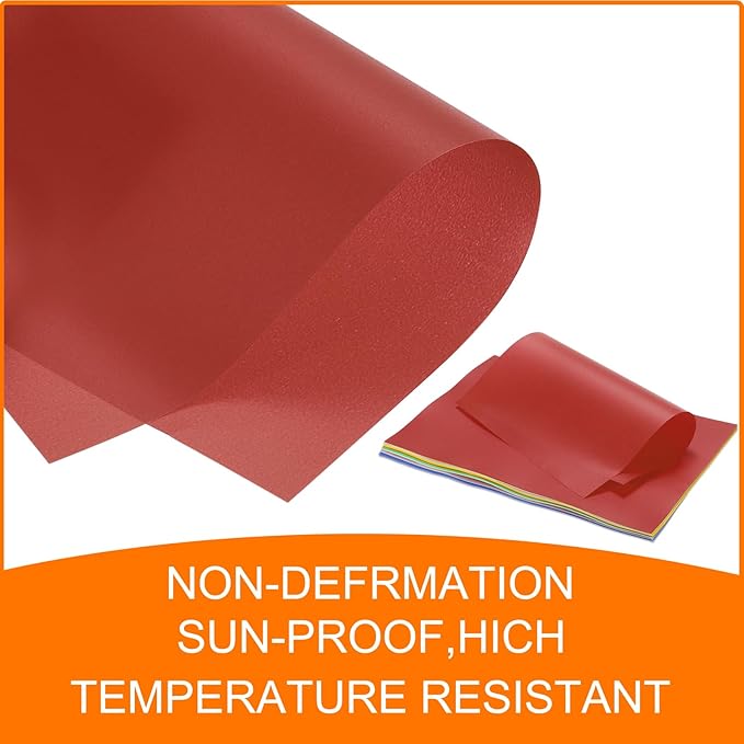 MECCANIXITY Colored Vellum Paper, 50 Sheet Red Transparency 11.7 x 8.2 Printable Vellum Paper, Translucent Vellum Sheets for Printing Wedding Invitations, Ink Jet Laser Printer