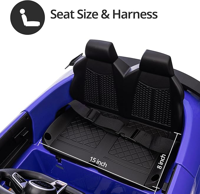 Electric Car for Kids, Licensed Audi 6V Kids Ride on Car Toy for Toddlers with Remote - Dark Blue