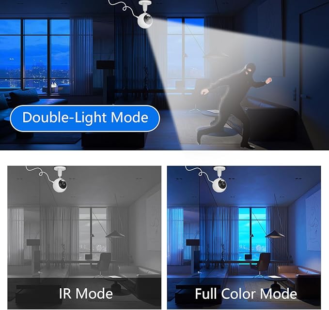 5G/2.4G Outdoor/Indoor Security Camera,1080P Baby/Elder/Dog/Pet Camera with Phone App, WiFi Baby Monitor, Motion Detection, Alarm Siren, Night Vision, IP66 Waterproof, Two-Way Talk, SD/Cloud