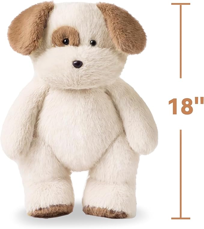 iPlay, iLearn Dog Stuffed Animal, Soft Plush Baby Toy, Infant 18" Big Cute Fluffy Puppy Toy, Ultra Soft Nursery Bedtime Huggable Birthday Gifts for Toddlers Girls Boys Kids Age 0 and up