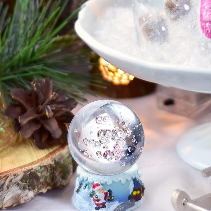 uxcell 30mm/1.2" Crystal Sphere Ball Ice Cracked Glass Solid Decorative Sphere Crystal Ball Prop Ornament for Feng Shui Divination Fortune Telling Tabletop Fountain Decoration, Green