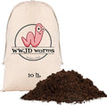 WWJD Worms-10lb Worm Bedding for Nightcrawlers and Red Wigglers (Worms Not Included)-Vermicompost Bin Worm Bedding-Earthworm Food for Organic Potting Soil Gardening Mix