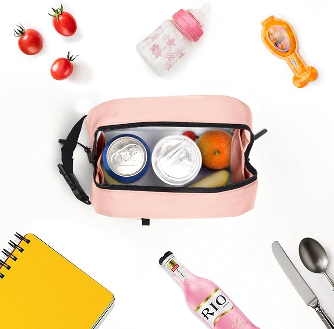 Small Cooler Bag Freezable Lunch Bag for Work School Travel,Leak-proof Small Lunch Bag,Small Insulated Bag For Kids/Adults,Freezer Lunch Bags,Freezable Snack Bag,Mini Lunch Bag 9.8x5.5x4 inches