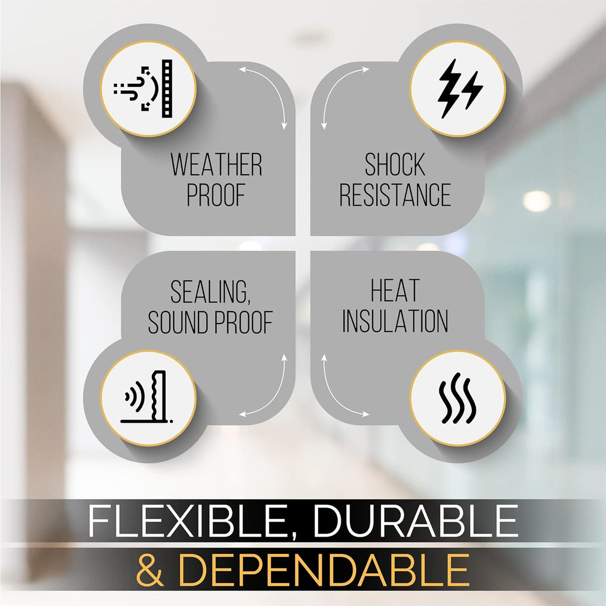 High Density Foam Weather Stripping Door Seal Strip Insulation Tape Roll for Insulating Door Frame, Window, Air Conditioner | Self Adhesive Sealing Weatherstrip (4 in x 1/16 in x 10 Ft, White)