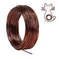 Tenn Well 12 Gauge Aluminum Wire, 100 Feet 2mm Bendable Craft Wire for Bonsai Training, Floral Making, Sculpting, Armature, Jewelry Making (Bronze)