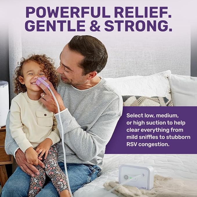 Dr. Noze Best - NozeBot | Electric Baby Nasal Aspirator | Hospital Grade Suction | Nose Sucker and Nasal Vacuum | Safe for Infants and Toddlers (Mild to Severe Congestion - The Original NozeBot)