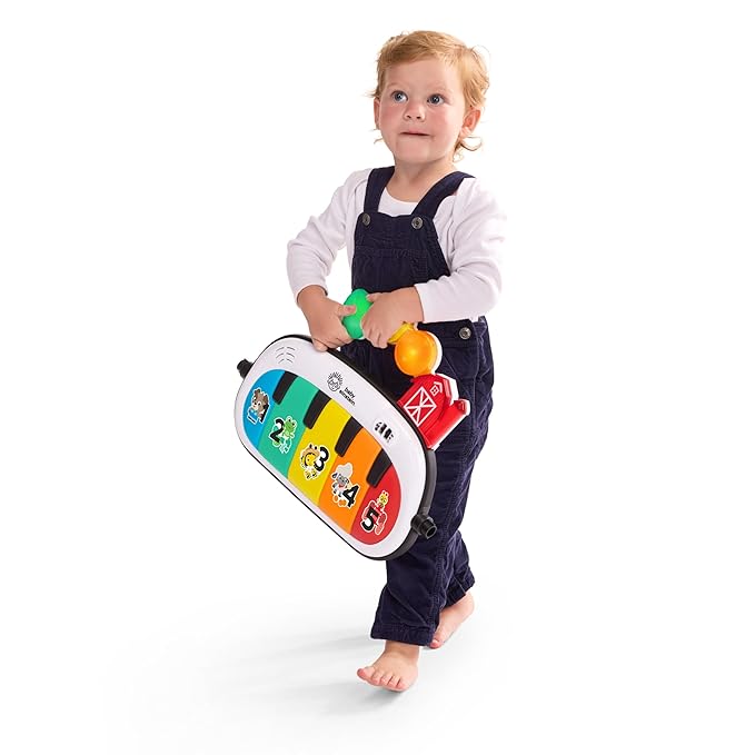 Baby Einstein Farm Explorers 4-in-1 Kickin’ Tunes Musical Meadow Music & Language Discovery Gym, Ages 0 Months and Up