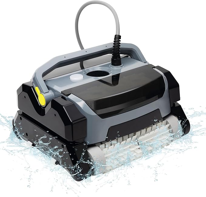 Fully Automatic Robot Swimming Pool Vacuum Cleaner, with Wall-Climbing Function, 360 Degree Kink Free Patented Technology, Swimming Pool Cleaning Robot, Large Filter Installed On The Top,56 Ft