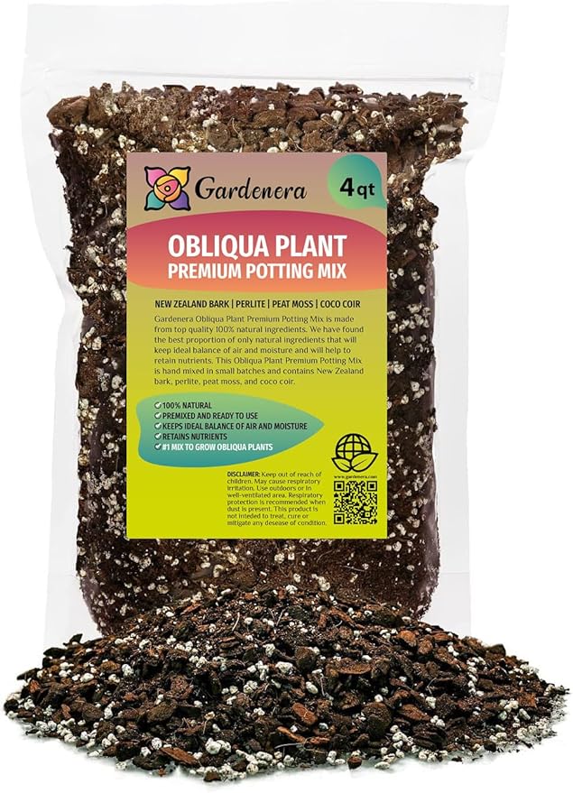 GARDENERA Monstera Obliqua Soil Blend - Customized for Unique Plant Needs by Gardenera - 4 Quart