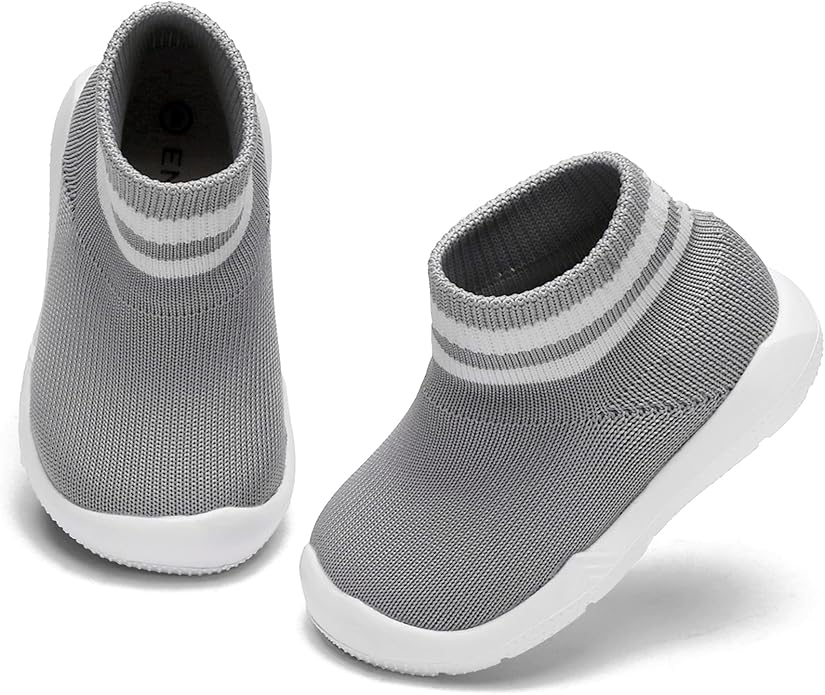 Engtoy Baby Shoes & Socks - Non-Slip Breathable Slippers with Soft Rubber Sole - Baby Boys & Girls Slip On Sneakers