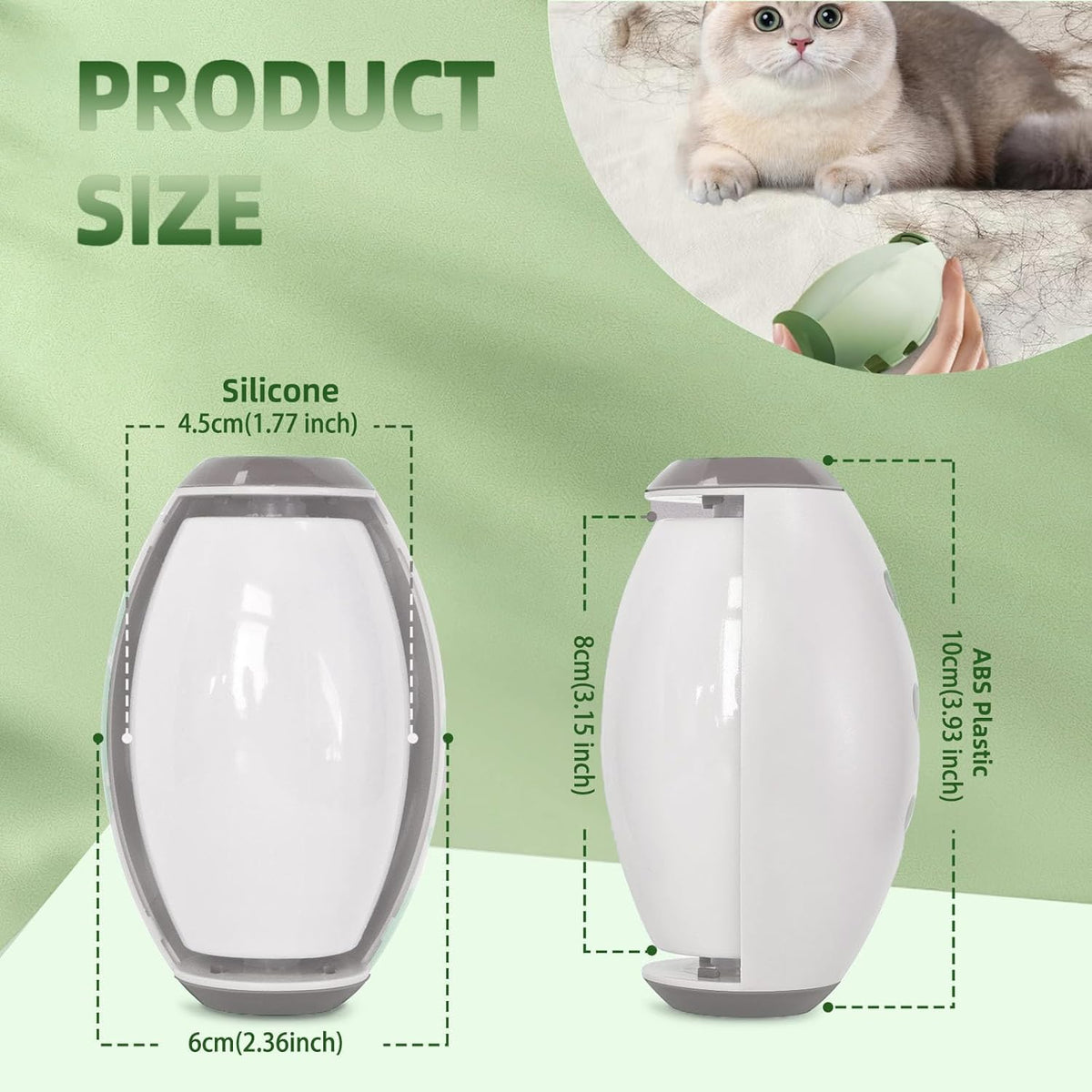 Upgrade Reusable Lint Roller for Pet Hair, Portable Washable Sticky Rollers for Clothes, Super Sticky Home Travel Lint Roller Ball Remover Clothes Plush, Hair, Dust (White)