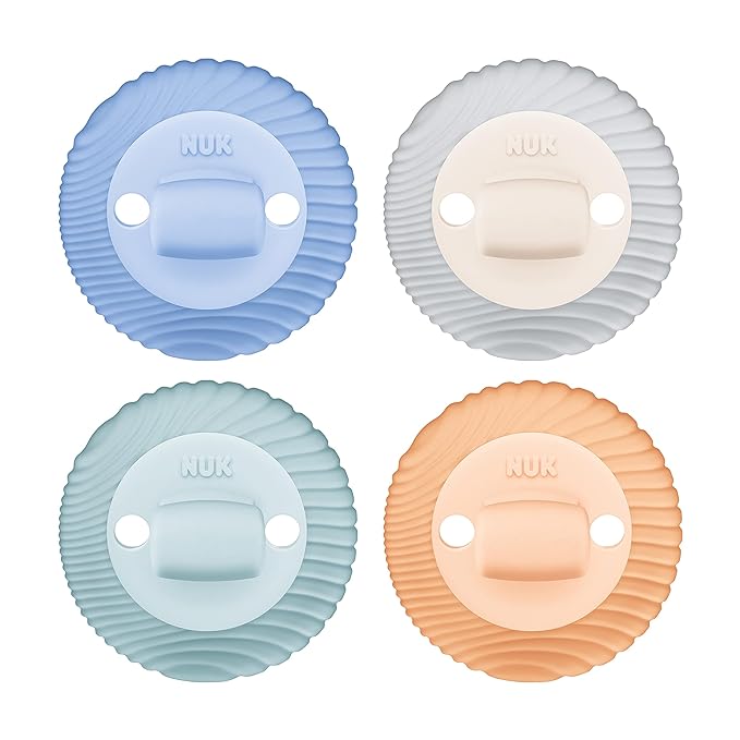 NUK Comfy Duet 100% Silicone Soother 2-in-1 BPA Free Pacifier and Teether