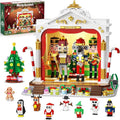 2025 Christmas Nutcracker Theater Building Set with Light, 3.6 Mini Building Block Toy with 4 Nutcrackers & 8 Minifigures, 1690PCS with Xmas Tree Train for Adult Girl Boy Age 12+
