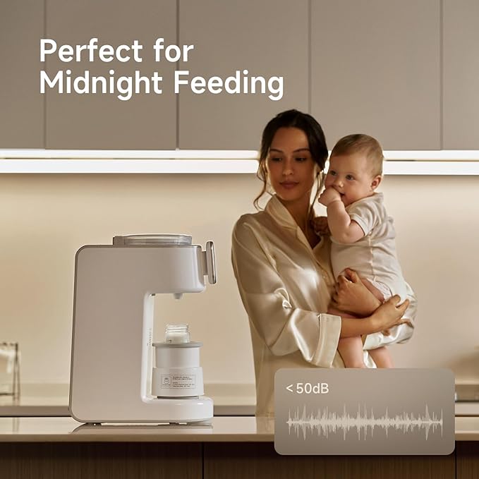 PureMix Baby Formula Dispenser - Formula Maker - Automatic Powder Blending with Accurate Temperature Control, Compatible with Most Formula Brands and Bottle Sizes