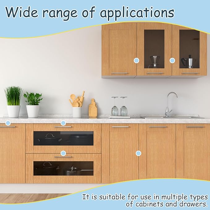 12 Pack Magnetic Cabinet Locks Baby Safety Child Proofing Invisible Locks No Drill Easy Installation for Cabinets Drawers Doors