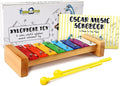 MINIARTIS Xylophone for Kids and Toddlers | 8 Notes Colorful Wooden Xylophone with Mallets and 15 Music Songbook | Kids Musical Instrument Educational Montessori Toys