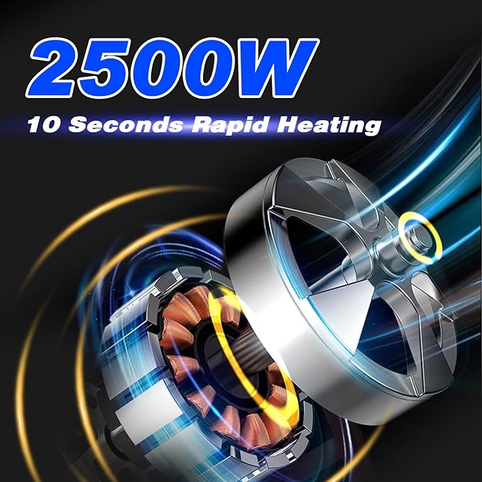 2500W Handheld Steam Cleaner,Portable Car Steamer For Auto Detailing,High-Temperature and Pressure Steam Cleaner For Home, Steam Cleaning Machine for Furniture,Kitchen,Grout,Floor,Tile (Blue)