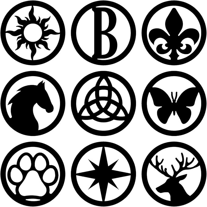 Touch of Class Pathways Reflective Driveway Marker Stake Set of Two for Outdoor Use | Butterfly Emblem Design | Personalized Tall Reflector Set of 2 | Black Durable Finish