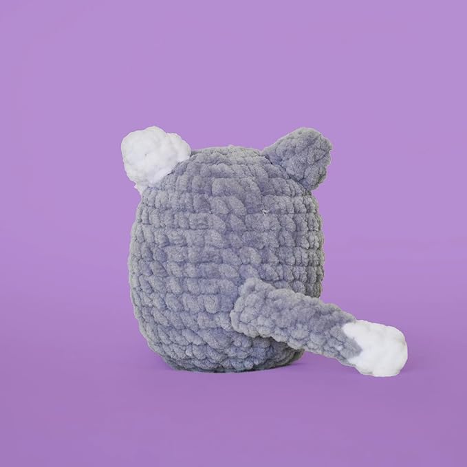 THE GOOKIE Amigurumi Crochet Kit for Beginners – DIY Crochet Kit with Yarn, Hook, Eyes & Stuffing – Easy Starter Set with Video Tutorials – Cute Plush Toy Craft Gift for Kids, Teens & Adults (Cat)