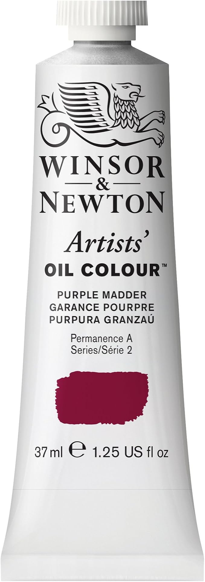 Winsor & Newton Artists' Oil Color, 37ml (1.25 oz) Tube, Purple Madder