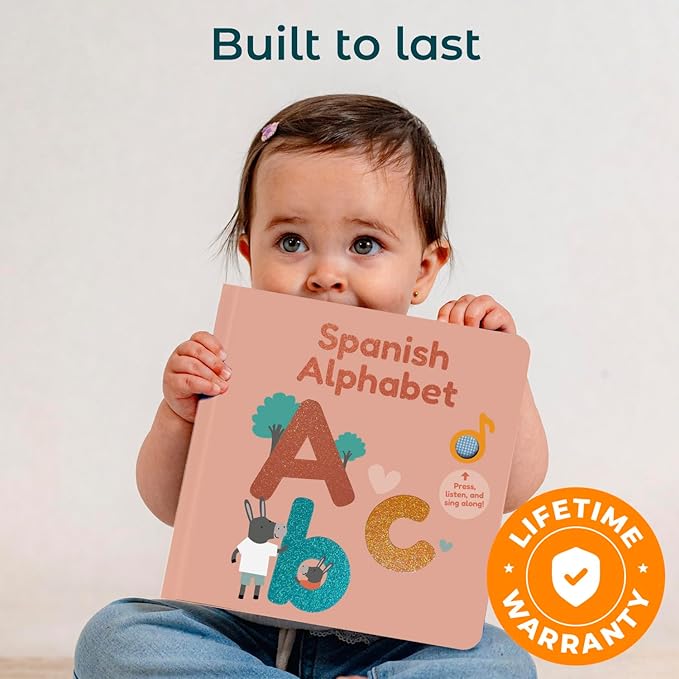 Cali's Books Spanish Nursery Rhymes Sound Book for Babies and Toddlers 1-3 | Baby Books with Spanish Songs for Kids | Libros en Español par Bebes (Spanish ABC)