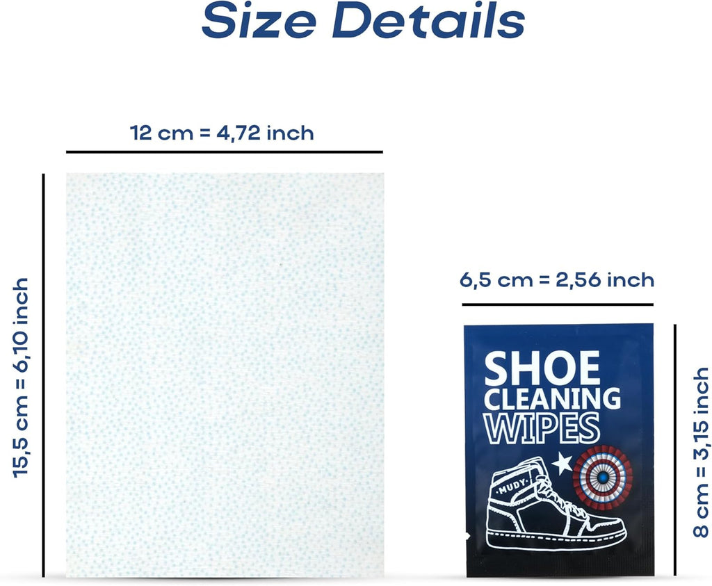 Sneaker Cleaner Wipes 35 Packs Suede Leather Tennis Quick Cleaning Disposable Travel Portable Removes Dirt, Stains