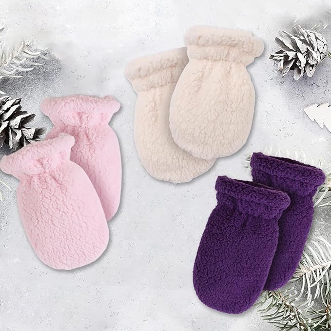 Zsedrut Baby Boys Winter Glove Warm Toddler Infant Girls Mittens Fleece Lined Gloves 1-7 Years