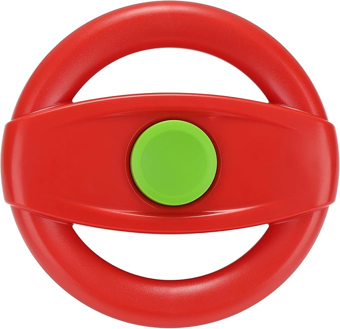 Accmor Stroller Steering Wheel Toy, Pretend Driving Simulated Steering Wheel for Baby Stroller Shopping Carts, Universal Detachable Funny Stroller Shopping Carts Toy Attachment Accessories
