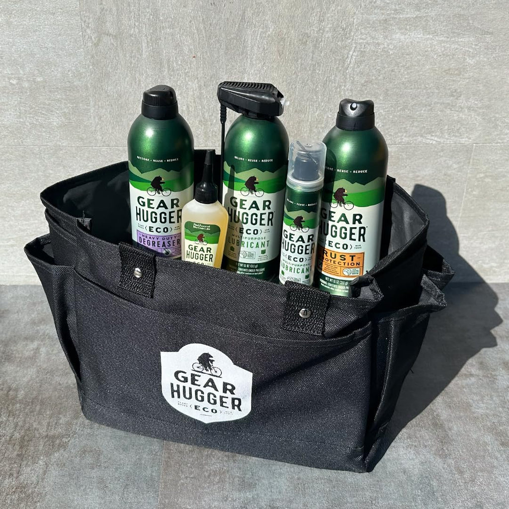 Gear Hugger Go-Bag - Lubricant, Degreaser, Dry Bike Lubricant & Rust Remover - Eco-Friendly, Garage Door Lubricant, Heavy Duty Oven Cleaner & Rust Protection - Plant-Based, No Petroleum, No PTFE
