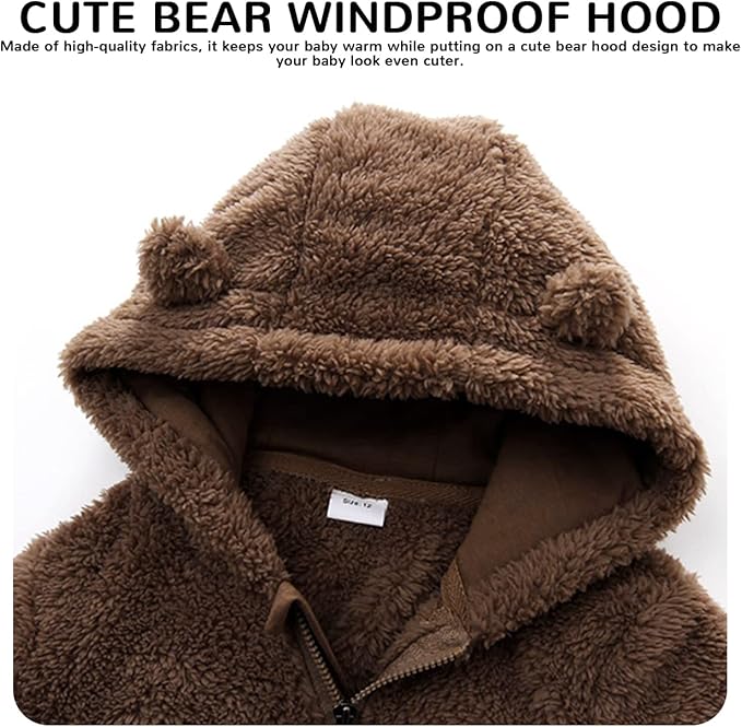 Baby Boy Girl Snowsuit Winter Warm Clothes Coat Infant Jumpsuit Toddler Outfit