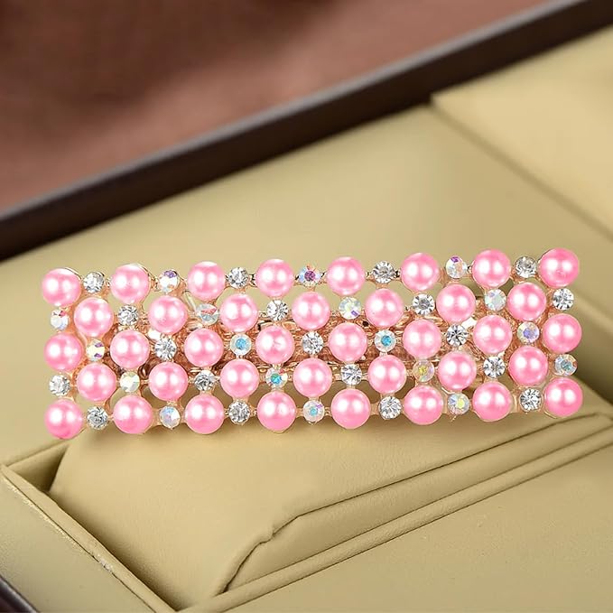 2000+pcs 12 Sheets Self Adhesive Pearl Stickers for Hair, Face, Makeup, Eye, Nail, Crafts, 3mm, 4mm, 5mm, 6mm (Pink)