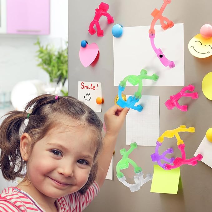 12 PCS Magnetic Travel Toys for Kids, Creative, Portable and Educational, Magnetic-People-Magnet-Men: Cute Robot & Funny Magnets, Small Fidget Toys for Classroom Prizes, Easter Egg Stuffers, Office