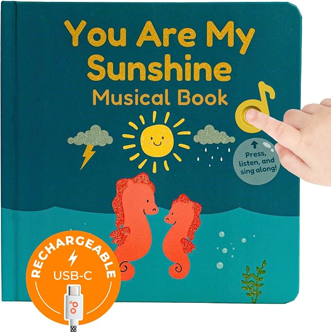 Cali's Books You are My Sunshine Nursery Rhymes | Interactive Sound Book | Musical Toys for Toddlers 1-3 | Sound Book for Babies and Toddlers | Interactive Baby Learning Toy.