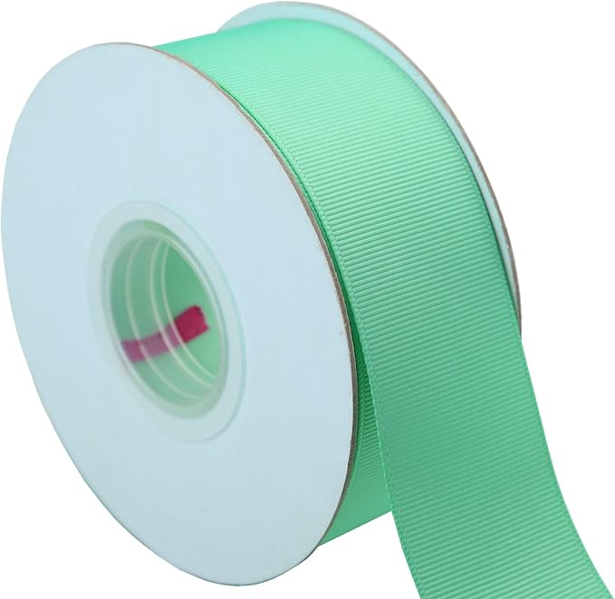 ITIsparkle 11/2" Inch Grosgrain Ribbon 25 Yards-Roll Set for Gift Wrapping Cake Decoration Party Favor Hair Braids Hair Bow Baby Shower Decoration Floral Arrangement Craft Supplies, Aqua Ribbon