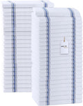 Dish Towels Set (Value Pack of 45) Size 15x25 Inch, 100% Cotton Soft & Absorbent Linen Kitchen Towels, Tea Towels, Reusable Cleaning Cloths for Household Cleaning (Blue)