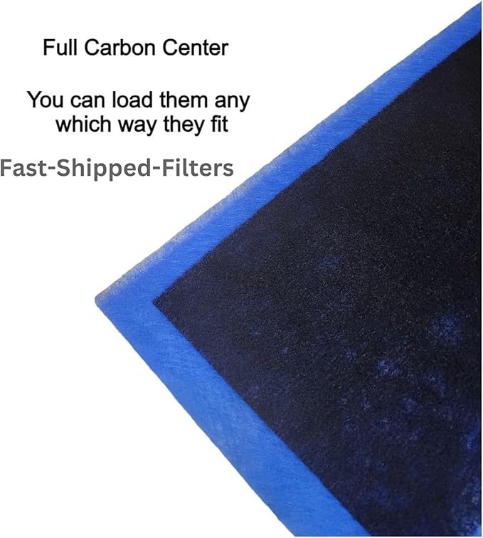Fast-Shipped-Filters 7 Pack Replacement Filter Pads Compatible with MicroPower Guard One Hour Air Cleaner Refill Blue (7, Blue, 15x21)