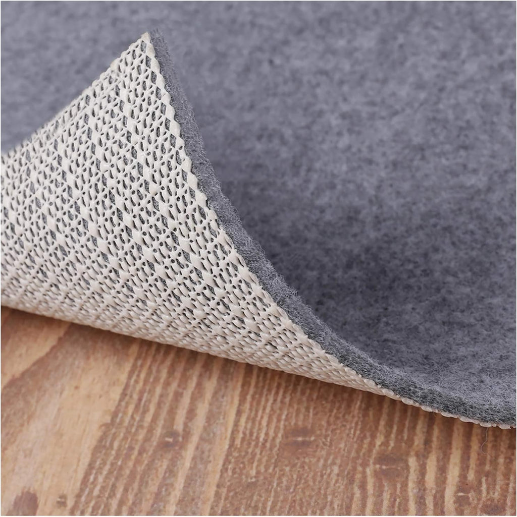 Non Slip Rug Pad Grippers - 3x5, 1/8" Thick, (Felt + Rubber) Double Layers Area Carpet Mat Tap, Provides Protection and Cushioning for Hardwood or Tile Floors