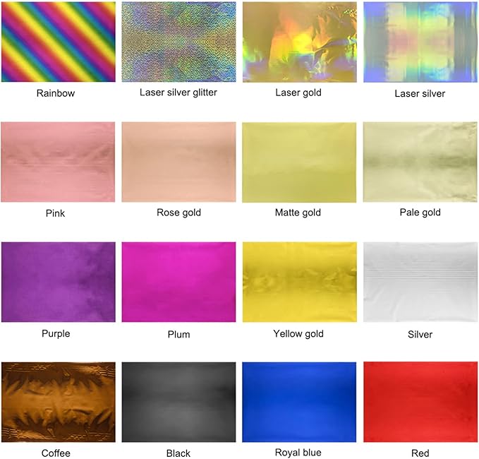 Briartw 20x29cm Hot Foil Paper 50 Sheets Pack Toner Reactive Foil Hot Stamping Foil Paper by Laser Printer and Laminator for Scrapbooking Craft Cardmaking DIY Album (Laser Silver Glitter, 50 Sheets)