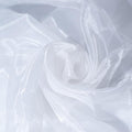 Fynite White Organza Fabric by The Yard | 1 Yard Long | 44" Wide | Bridal Soft Sheer Organza Tulle for DIY Wedding Dress Fashion Craft Decorations