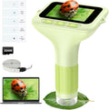 3.0" Screen Digital Microscope for Kids: 1000X Rechargeable Mini Pocket Portable Miniscope Magnifying Glass 4K Coin Jewelry Loupe Edu Science STEM Toy Xmas Gift 4-12 Boys Girls