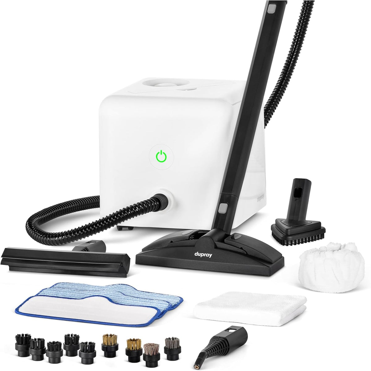 Dupray Neat Steam Cleaner with 20-piece Accesory Kit. For Multipurpose steam Cleaning Hardwood, Tile, Laminate and Sealed Floors, Couch, Furniture and more. *Kills 99.9% of Bacteria & Viruses