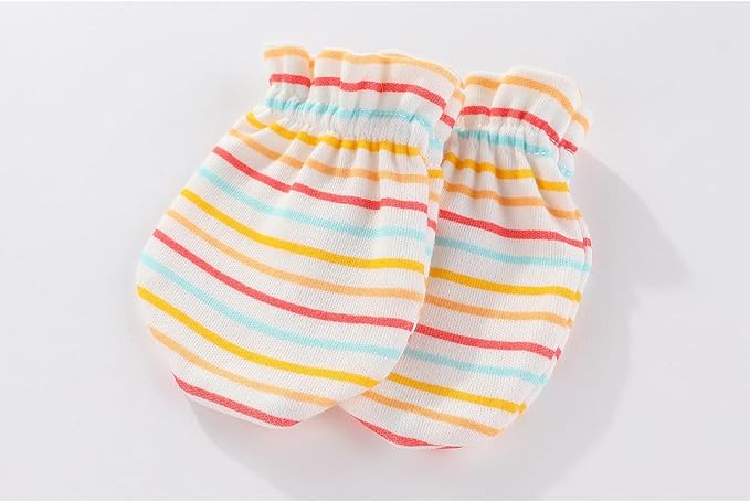 5 Pairs Baby Not Scratch Mittens 0-6 Months New Born Boy Girl Gloves Cute Infant Accessories