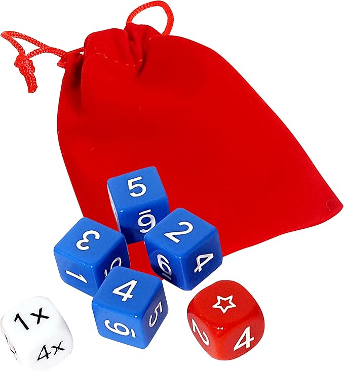 Matrix Dice Game – Pop-and-Play Bubble Pad Educational Math Dice Game – Fun Math Games for Kids 8–12, Teens, Adults, and Seniors – Ideal for Classrooms and Family Board Game Night for 2-4 Players