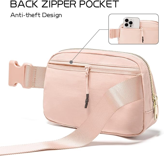 Gitus Gifts for 8 9 10 11 12 Year Old Girls Belt Bag Fanny Pack Crossbody Bags with Initial Letter Patch Cute Stuff Birthday Gifts for Teen Girls Women Personalized Trend Stuff (Coral Pink-K)