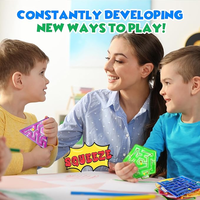 Sensory Fidget Toys for Children with Autism: Calming Gel-Filled Maze for Classroom and Home - Special Needs Sensory Toys for Kids Travel
