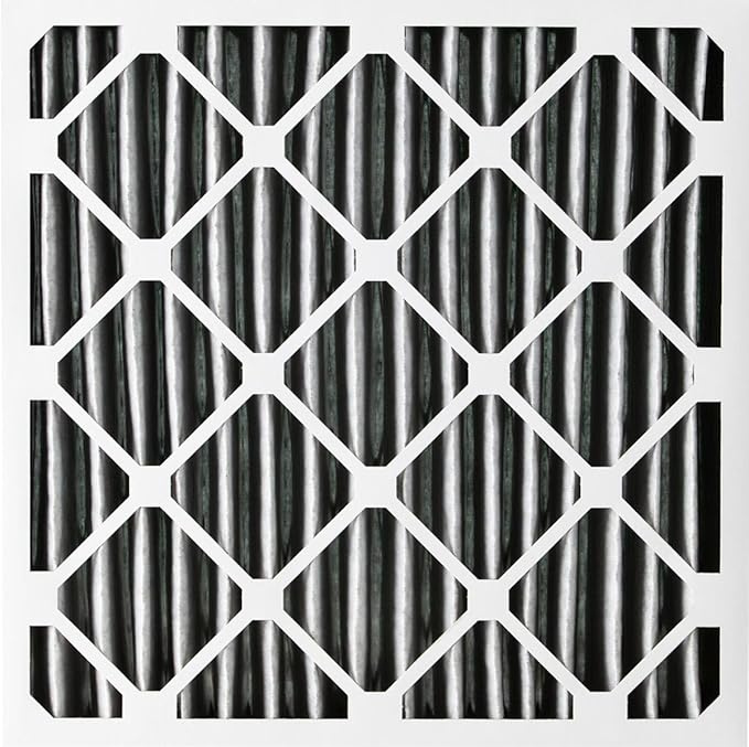 Nordic Pure 18x18x1 (Actual Size: 17 3/4 x 17 3/4 x 3/4) Furnace Air Filters MERV 8 Pleated Plus Carbon 3 Pack
