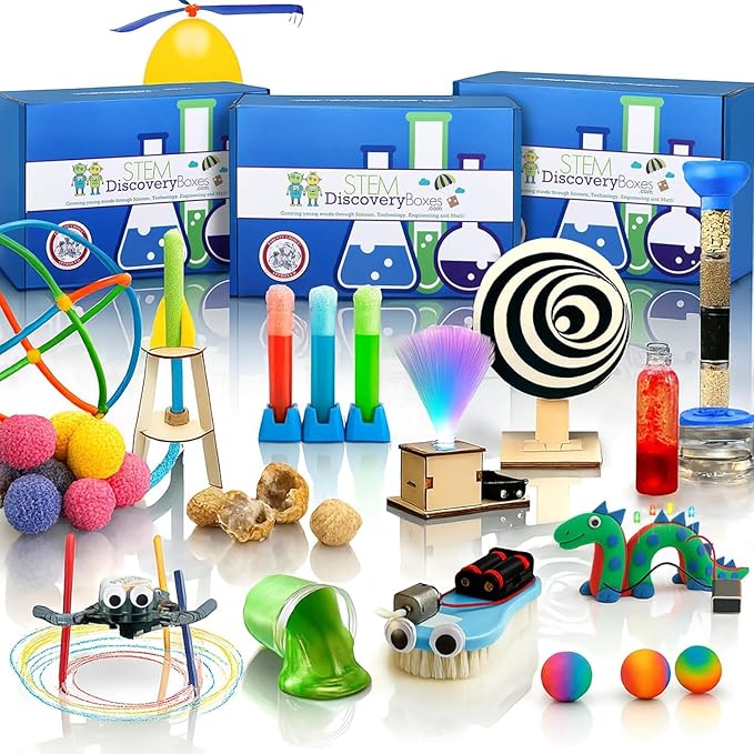 – 3 Month Subscription | 3 Science Kits, 9 Total Hands-On STEM Projects | Educational Building Learning Toys & Activities for Kids Ages 7-12 | Boys & Girls Gift