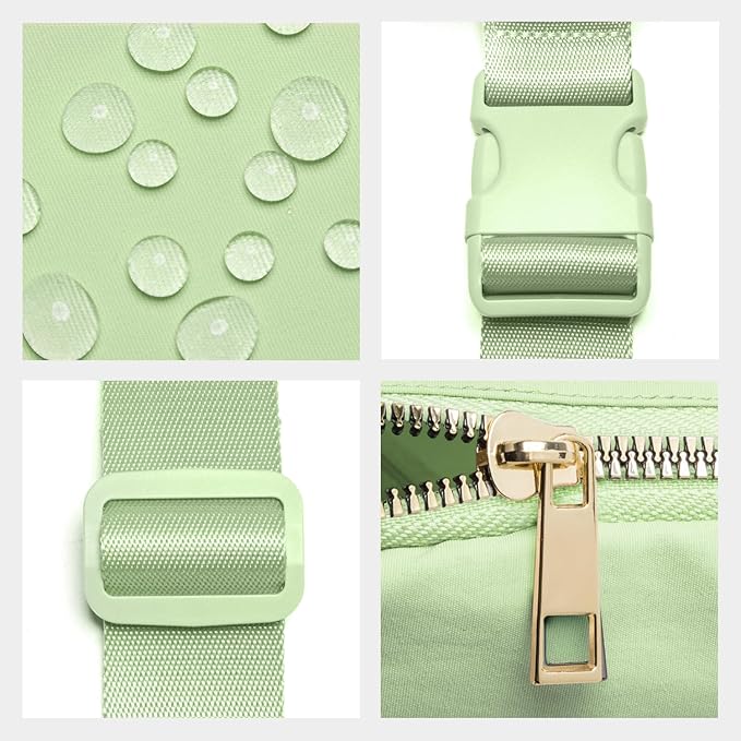 Gitus Gifts for 8 9 10 11 12 Year Old Girls Belt Bag Fanny Pack Crossbody Bags with Initial Letter Patch Cute Stuff Birthday Gifts for Teen Girls Women Personalized Trend Stuff (Light Green-Z)