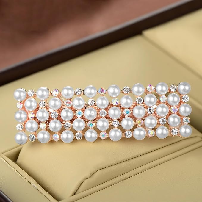 Buylorco 2000+pcs 12 Sheets Self Adhesive Pearl Stickers for Hair, Face, Makeup, Eye, Nail, Crafts, 3mm, 4mm, 5mm, 6mm (White)